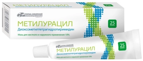 Метилурацил 10% туба мазь для местного и наружного применения 25 гр