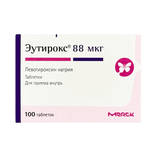 Эутирокс таблетки 88мкг №100
