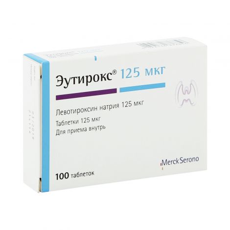 Эутирокс таблетки 125мкг №100