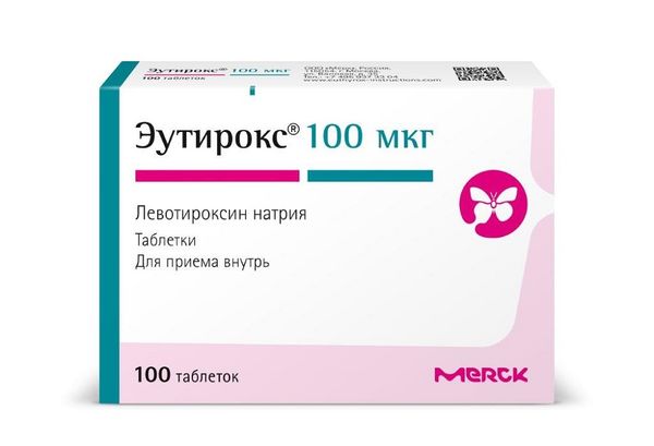 Эутирокс таблетки 100мкг №100