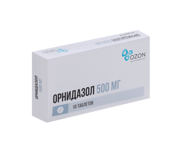 Орнидазол таблетки 500мг №10